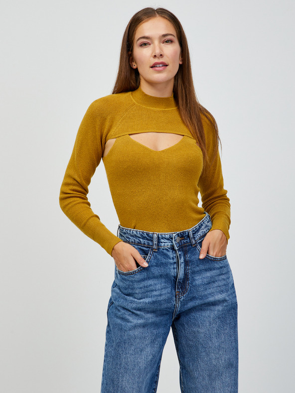 Jacqueline de Yong Sibba Sweater Yellow