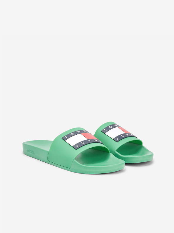 Tommy Jeans Slippers Green