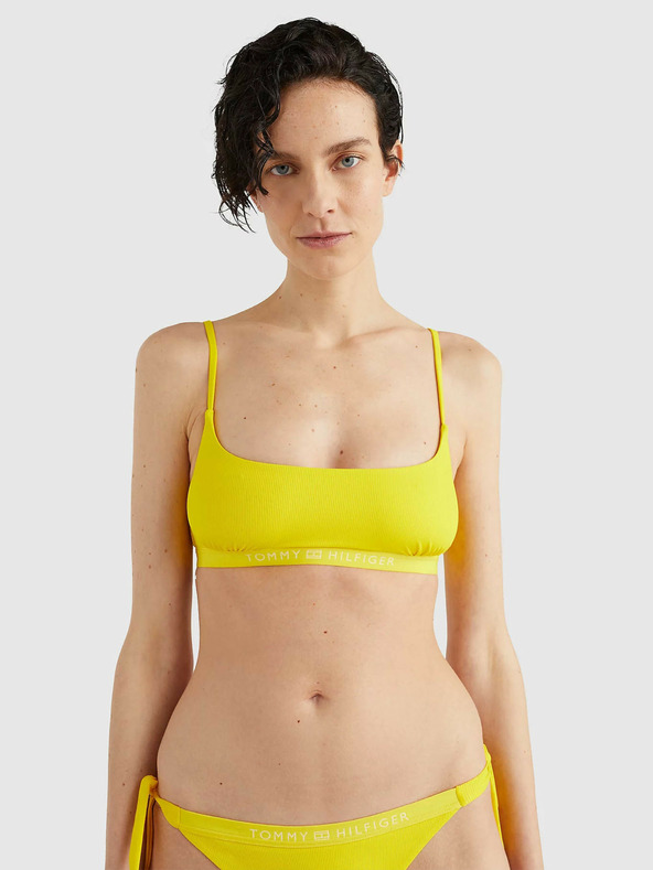 Tommy Hilfiger Underwear Tonal Logo-bralette Bikini top Yellow
