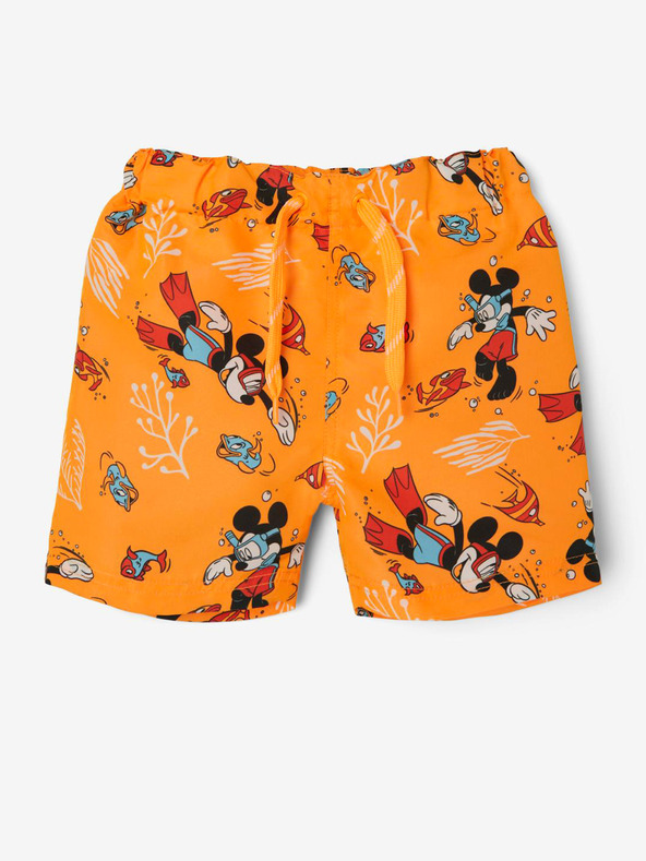 name it Mikal Mickey Kids Swimsuit Orange