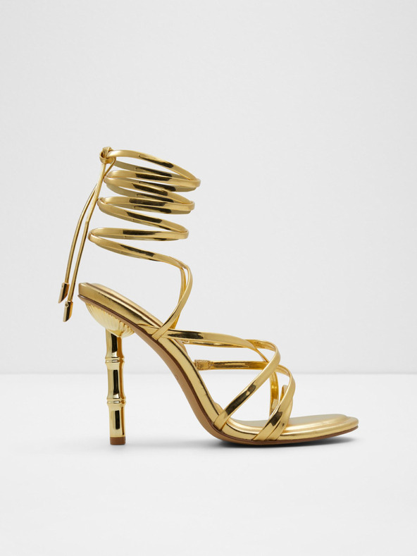 Aldo Bamba Mirror Sandals Gold